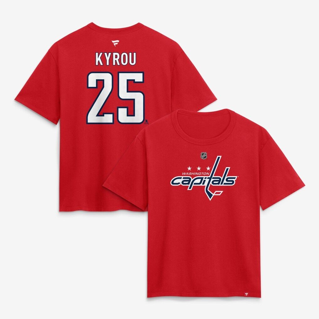 Jordan Kyrou Washington Capitals Fashion7 Women's Authentic Stack Name & Number T-Shirt