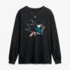 Mason Marchment San Jose Sharks Fashion7 Authentic Stack Name & Number Long Sleeve T-Shirt - Black - Side View