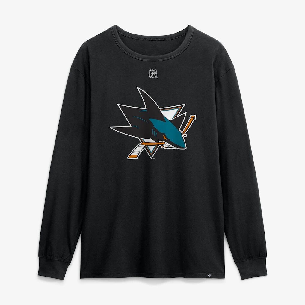 Mason Marchment San Jose Sharks Fashion7 Authentic Stack Name & Number Long Sleeve T-Shirt