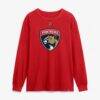 Radko Gudas Florida Panthers Fashion7 Authentic Stack Name & Number Long Sleeve T-Shirt - Red - Side View