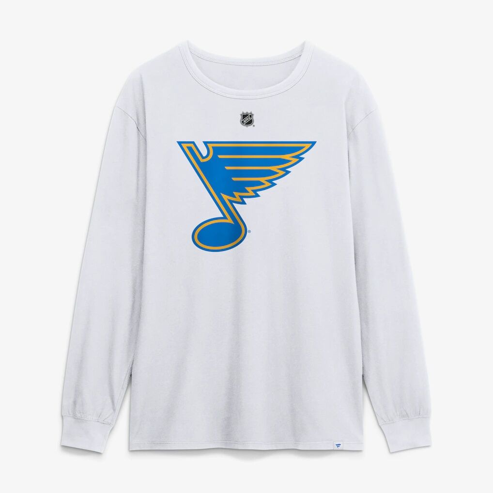 Mason McTavish St. Louis Blues Fashion7 Authentic Stack Name & Number Long Sleeve T-Shirt