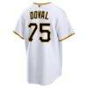 Camilo Doval Pittsburgh Pirates Nike Home Replica Jersey - White - Alt2