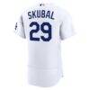 Tarik Skubal Los Angeles Dodgers Nike Home Authentic Jersey - White - Detail View