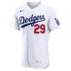Tarik Skubal Los Angeles Dodgers Nike Home Authentic Jersey - White - Side View