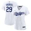 Tarik Skubal Los Angeles Dodgers Nike Women's Home Replica Jersey - White - Front View