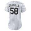 Luis Castillo Chicago White Sox Nike Women's Home Replica Jersey - White - Detail View
