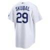 Tarik Skubal Los Angeles Dodgers Nike Home Stadium Jersey - White - Detail View