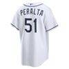 Freddy Peralta Tampa Bay Rays Nike Home Replica Jersey - White - Detail View