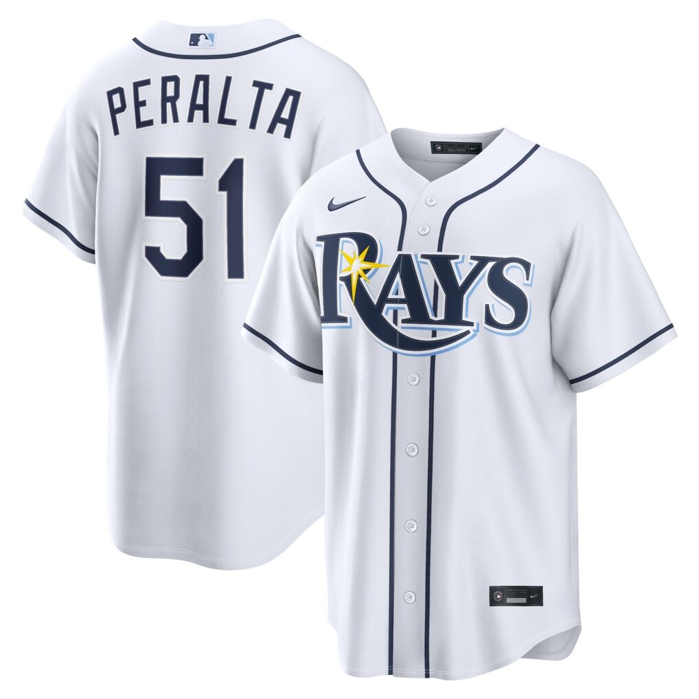 Freddy Peralta Tampa Bay Rays Nike Home Replica Jersey