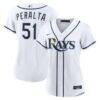Freddy Peralta Tampa Bay Rays Nike Women's Home Replica Jersey - White - Front View
