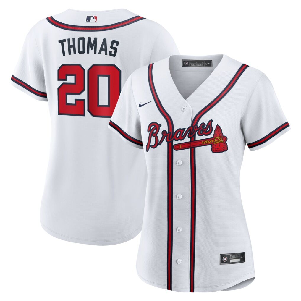 Lane Thomas Atlanta Braves Nike Women's Home Replica Jersey