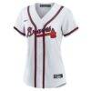 Lane Thomas Atlanta Braves Nike Women's Home Replica Jersey - White - Side View