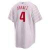 Luis Arraez Philadelphia Phillies Nike Home Replica Jersey - White - Detail View