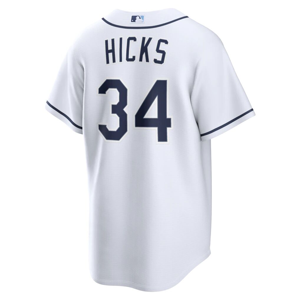 Liam Hicks Tampa Bay Rays Nike Home Replica Jersey