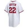 Foster Griffin Cleveland Guardians Nike Home Replica Jersey - White - Detail View