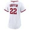 Foster Griffin Cleveland Guardians Nike Women's Home Replica Jersey - White - Detail View