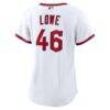 Nathaniel Lowe Cleveland Guardians Nike Women's Home Replica Jersey - White - Detail View
