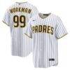 Gage Workman San Diego Padres Nike Home Replica Jersey - White - Front View