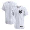 New York Yankees Nike Home Elite Jersey - White - Front View