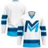 Mid Michigan College GameDay Greats Hockey Jersey - White - Front View