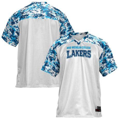 Mid Michigan College GameDay Greats Football Jersey - White - Front View