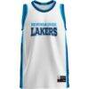Mid Michigan College GameDay Greats Lightweight Basketball Jersey - White - Side View