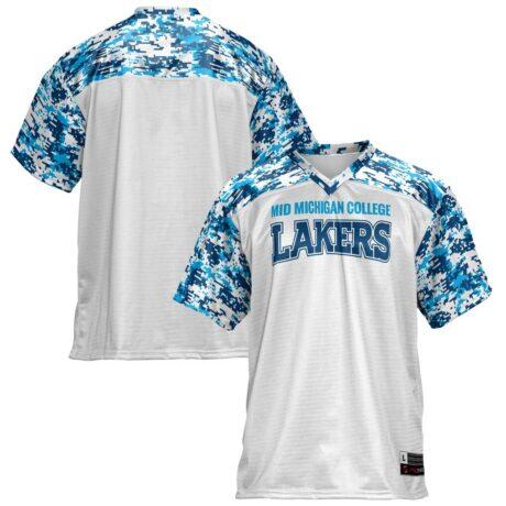 Mid Michigan College GameDay Greats Youth Football Jersey - White - Front View