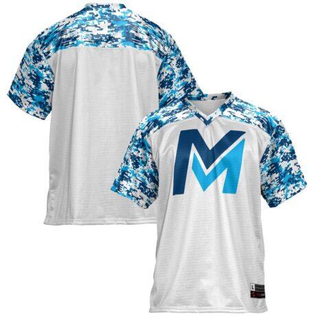 Mid Michigan College GameDay Greats Youth Football Jersey - White - Front View