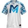 Mid Michigan College GameDay Greats Youth Football Jersey - White - Side View