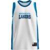 Mid Michigan College GameDay Greats Youth Lightweight Basketball Jersey - White - Side View