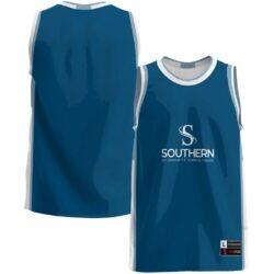 Southern West Virginia Community and Technical College GameDay Greats Youth Lightweight Basketball Jersey - Blue - Front View