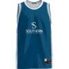 Southern West Virginia Community and Technical College GameDay Greats Youth Lightweight Basketball Jersey - Blue - Side View