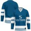 Southern West Virginia Community and Technical College GameDay Greats Youth Hockey Jersey - Blue - Front View