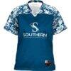 Southern West Virginia Community and Technical College GameDay Greats Women's Football Jersey - Blue - Side View