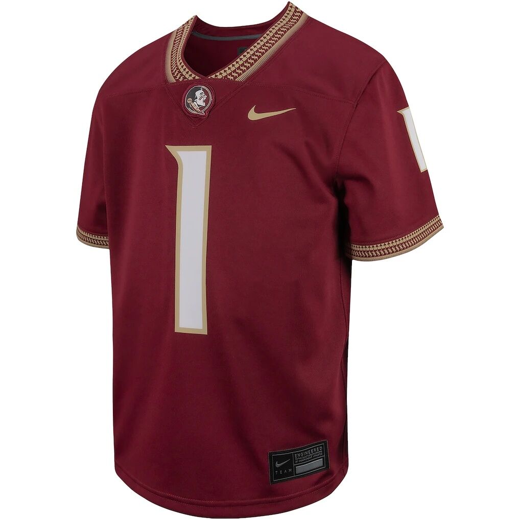 #1 Florida State Seminoles Nike Youth Untouchable Replica Game Jersey - Garnet