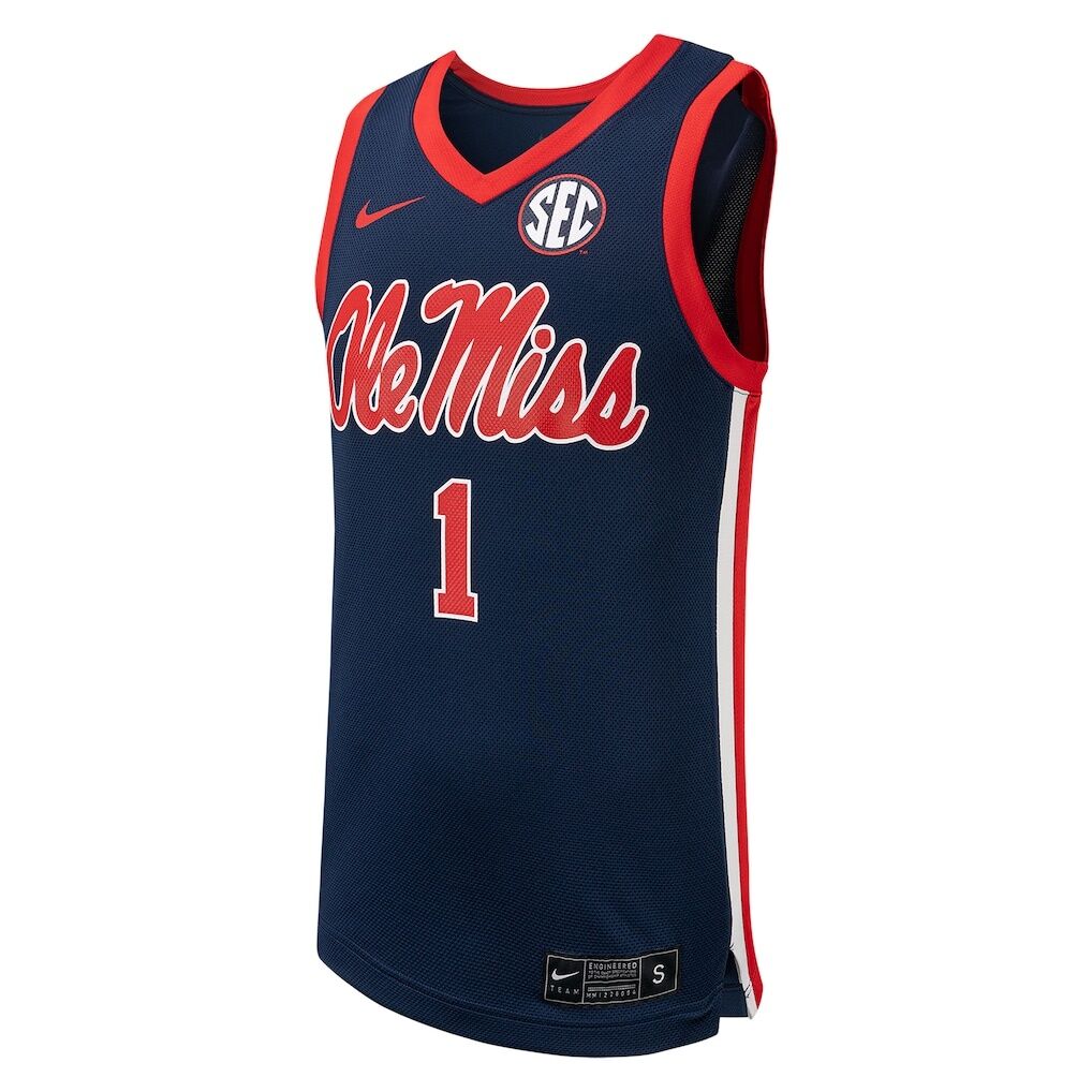 #1 Ole Miss Rebels Nike Replica Basketball Jersey
