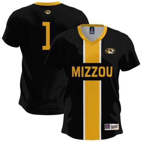 Missouri Tigers GameDay Greats Youth Lightweight Soccer Fashion Jersey - Black - Front View