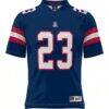#23 Arizona Wildcats GameDay Greats Youth Desert Rising Football Jersey - Navy - Side View