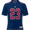 #23 Arizona Wildcats GameDay Greats Youth Military Appreciation Football Jersey - Navy - Side View