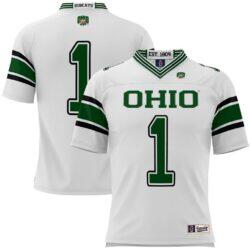 #1 Ohio Bobcats GameDay Greats Football Jersey - White - Front View