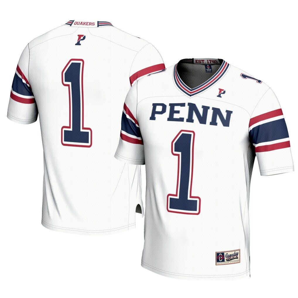 #1 Pennsylvania Quakers GameDay Greats Football Jersey