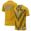 West Virginia Mountaineers GameDay Greats Youth Lightweight Soccer Jersey - Gold - Front View