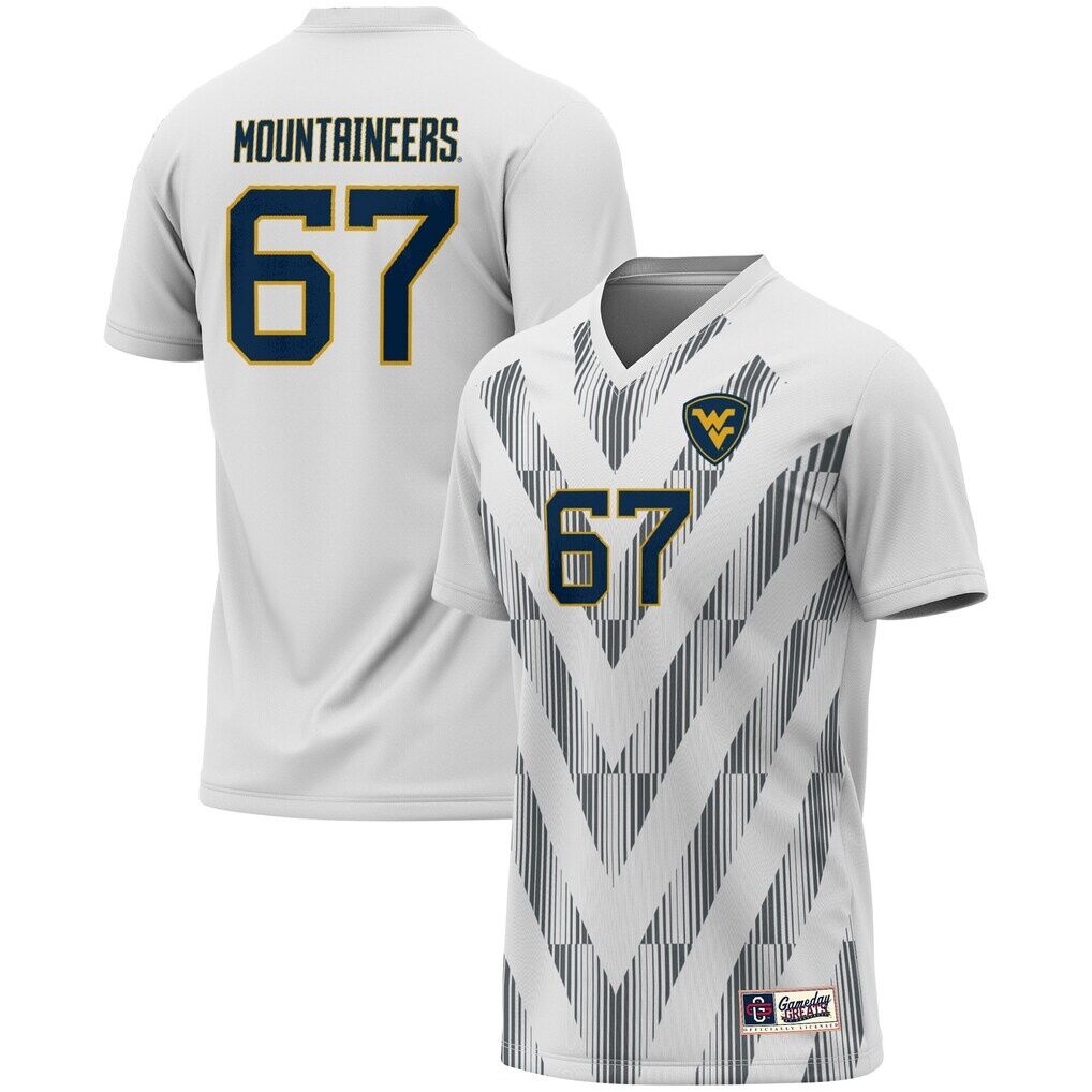 #67 West Virginia Mountaineers GameDay Greats Youth Lightweight Women's Soccer Fashion Jersey