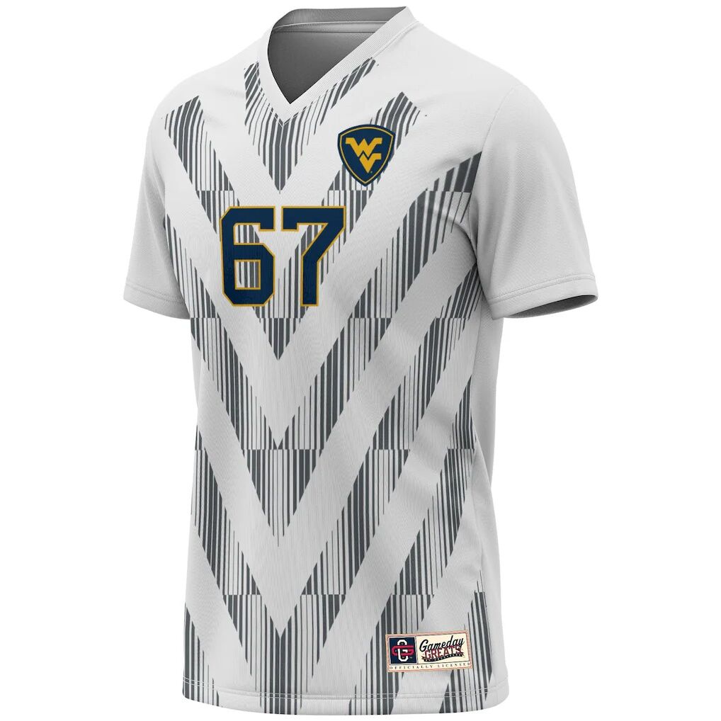 #67 West Virginia Mountaineers GameDay Greats Youth Lightweight Women's Soccer Fashion Jersey
