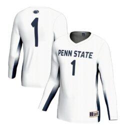 #1 Penn State Nittany Lions GameDay Greats Youth Lightweight Women's Volleyball Jersey - White - Front View