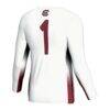 #1 South Carolina Gamecocks GameDay Greats Youth Lightweight Women's Volleyball Jersey - White - Detail View
