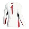#1 Louisville Cardinals GameDay Greats Youth Lightweight Women's Volleyball Jersey - White - Detail View
