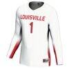#1 Louisville Cardinals GameDay Greats Youth Lightweight Women's Volleyball Jersey - White - Side View