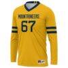 #1 West Virginia Mountaineers GameDay Greats Unisex Lightweight Volleyball Jersey - Gold - Side View