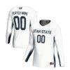 Utah State Aggies GameDay Greats Unisex NIL Lightweight Volleyball Jersey - White - Front View